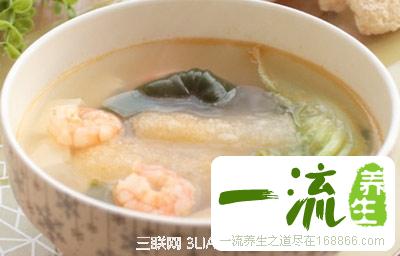 鲜虾豆腐海带汤预防乳腺癌