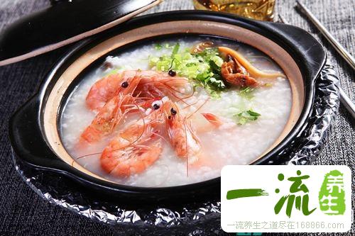 肉虾益母草粥