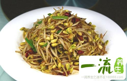 素炒黄豆芽