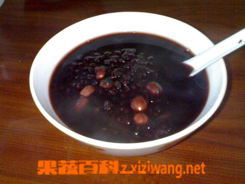 养生并且裹腹之血糯米黑米粥