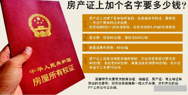 房产证上可以写几个名字 房产证怎样加名字