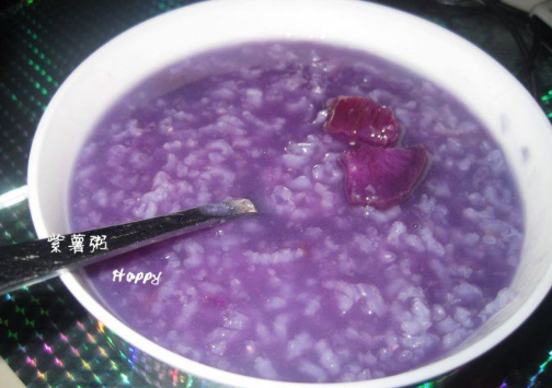 紫薯粥为什么是蓝绿色 紫薯粥需要煮多久能熟