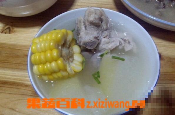 玉米冬瓜排骨汤的功效和好处