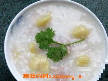 白果瘦肉粥的功效与作用