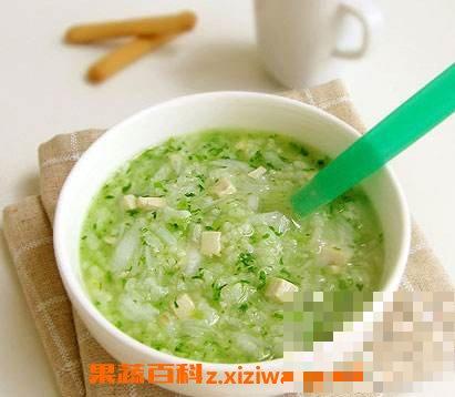 青菜蛋黄大米粥的营养价值与功效